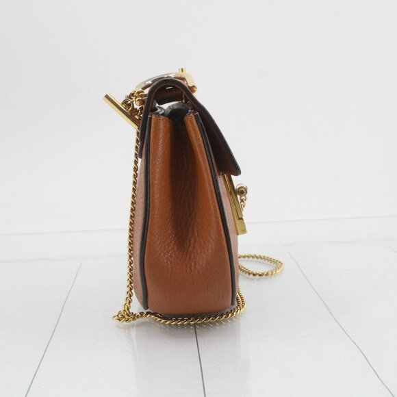 Chloe Drew leather chain Shoulder bag Brown - Picture 3 of 6